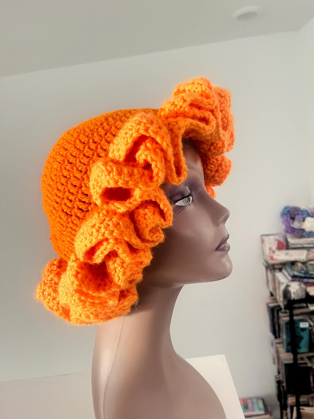 Ombre Orange Ruffle Hat - Colorful and Unique Bucket Hat
