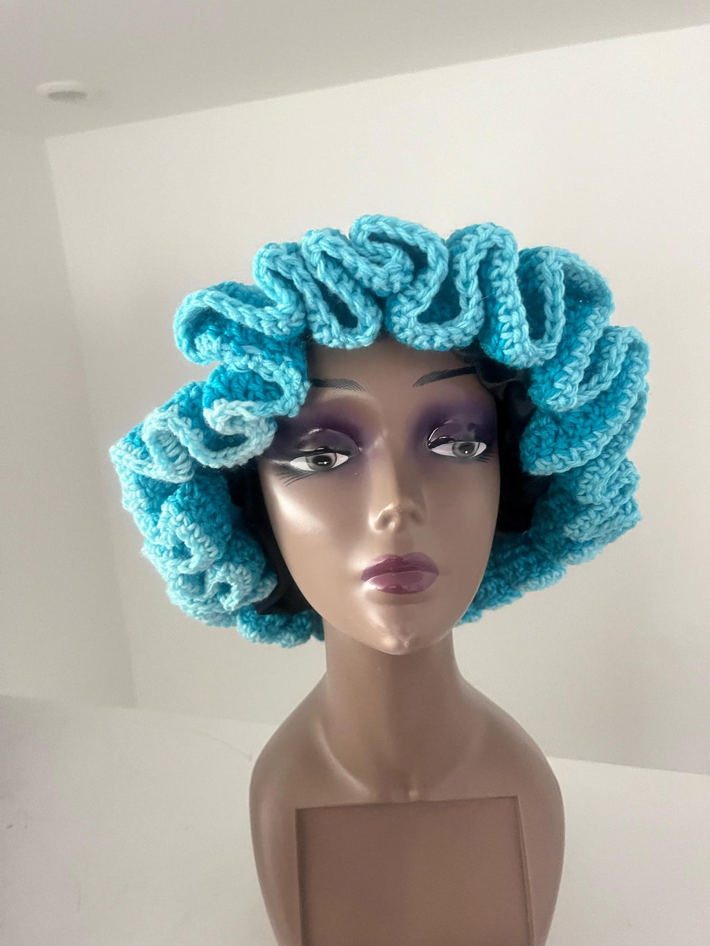 Light Blue Ombre Ruffle Hat - Colorful and Unique Bucket Hat