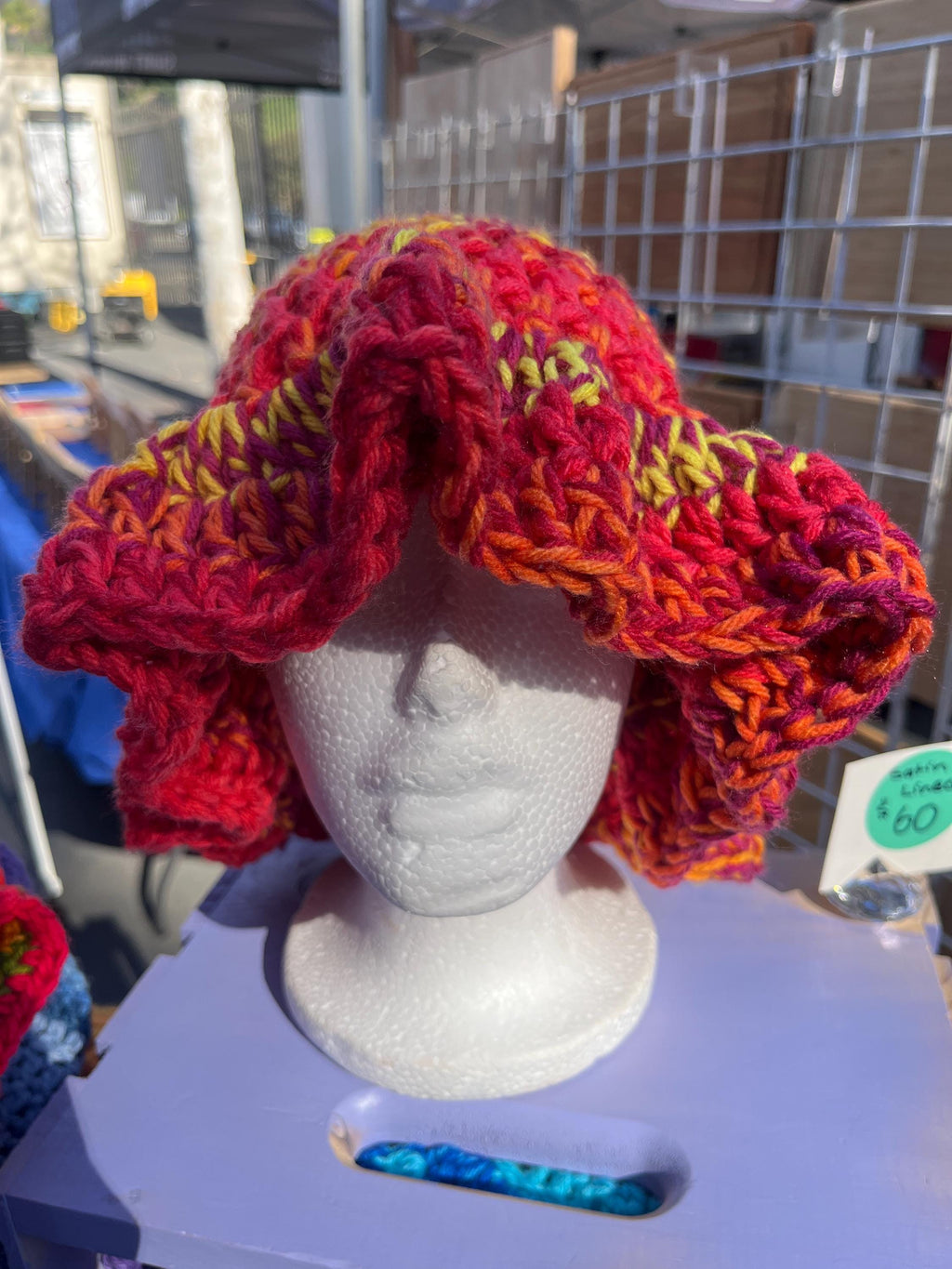 Sunset Colored Ruffle Hat - Unique, Colorful Bucket Hat