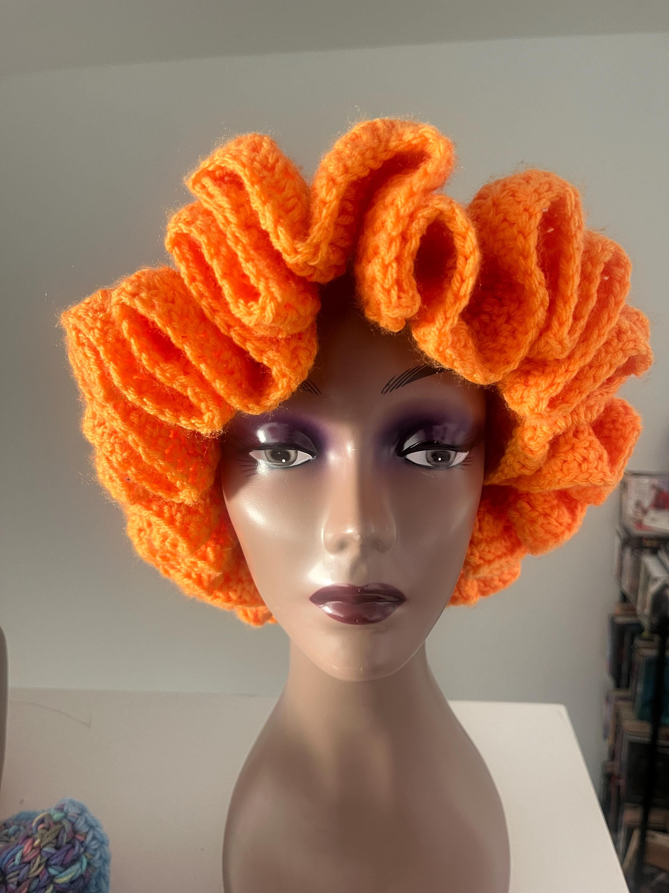 Ombre Orange Ruffle Hat - Colorful and Unique Bucket Hat