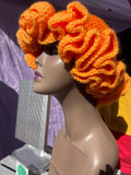 Ombre Orange Ruffle Hat - Colorful and Unique Bucket Hat