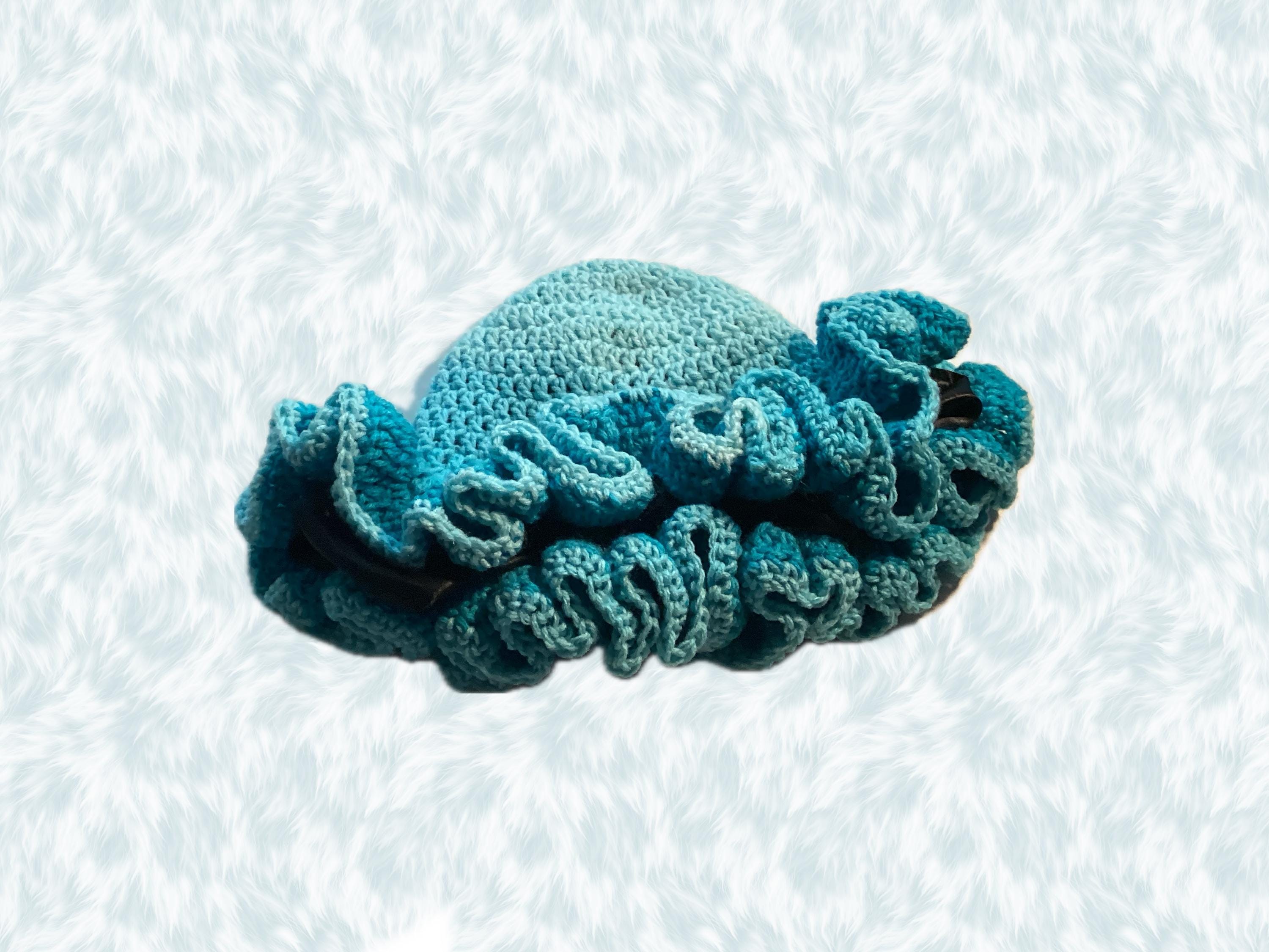 Light Blue Ombre Ruffle Hat - Colorful and Unique Bucket Hat