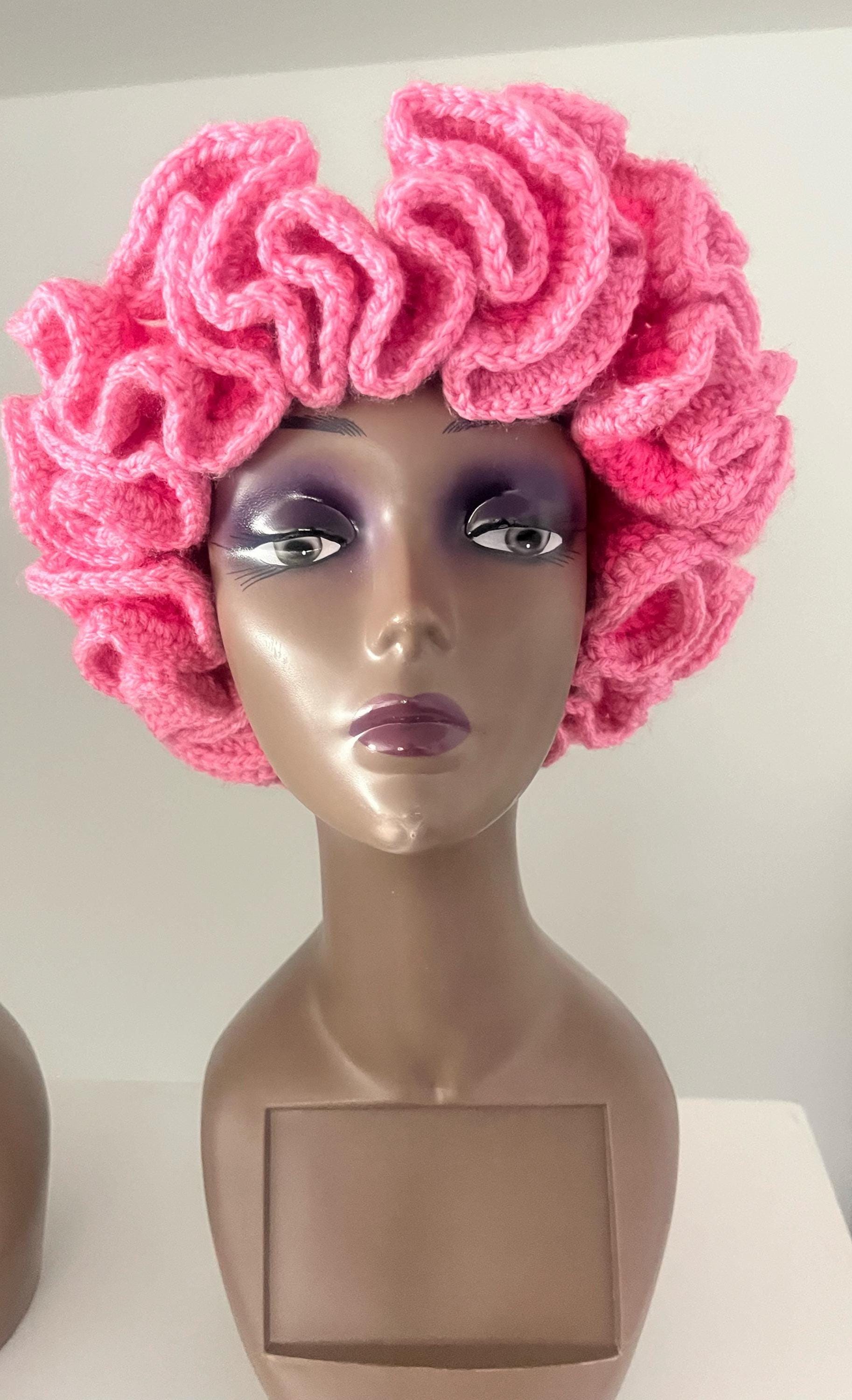 Ombre Pink Ruffle Hat- Colorful and Unique Bucket Hat